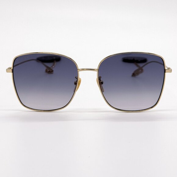NEW GUCCI SUNGLASSES GG1030SK 001 GOLD WOMEN EYEWEAR GUCCI PLUS EARRINGS NEW GUCCI SUNGLASSES GG1030SK 001 GOLD WOMEN EYEWEAR GUCCI  main image 2